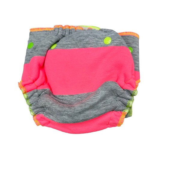 Twinkie Tush Cloth Diaper Fabric Diaper Baby Adjustable Pink Gray - Picture 4 of 9